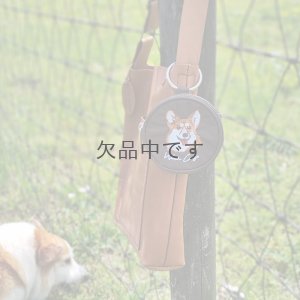 画像6: コーギー刺繍丸ポーチ