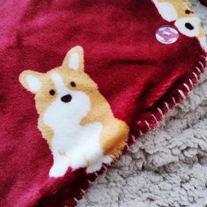 画像4: スワンネル3wayひざ掛け　コーギー