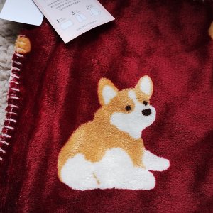 画像2: スワンネル3wayひざ掛け　コーギー