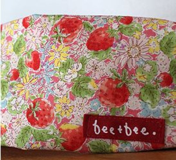 画像3: ［bee+bee］クールカラー ストロベリー＆フラワー（保冷剤２個付き） (3)