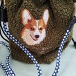 画像2: ボア刺繍コードショルダー　コーギー (2)